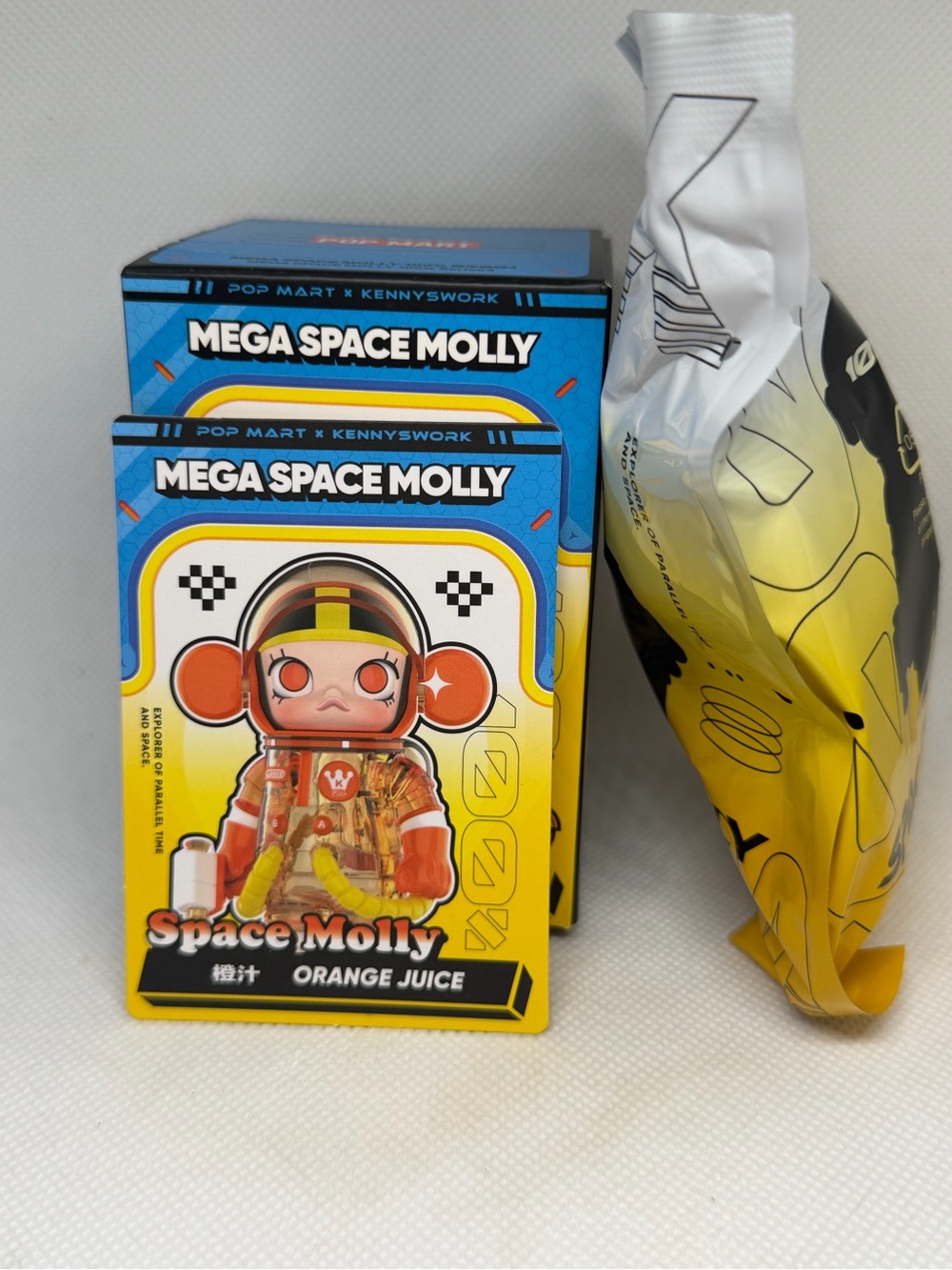 POP MART MEGA SPACE MOLLY Orange Juice Figure